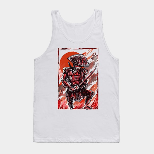 The Intense Warrior Tank Top by RickLucey